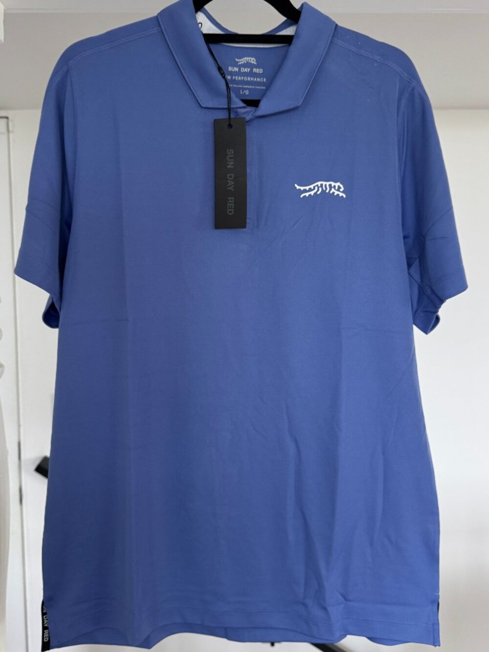 Sun Day Red TWP Core Polo in Denim/Light Blue Size Large